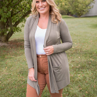 Ready for It Cardigan in Olive