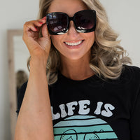 The Megan Sunglasses in Black