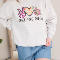 Peace Love Coffee Crewneck