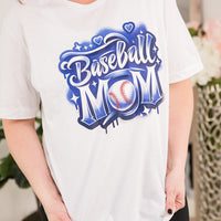 Baseball Mom Graffiti Tee