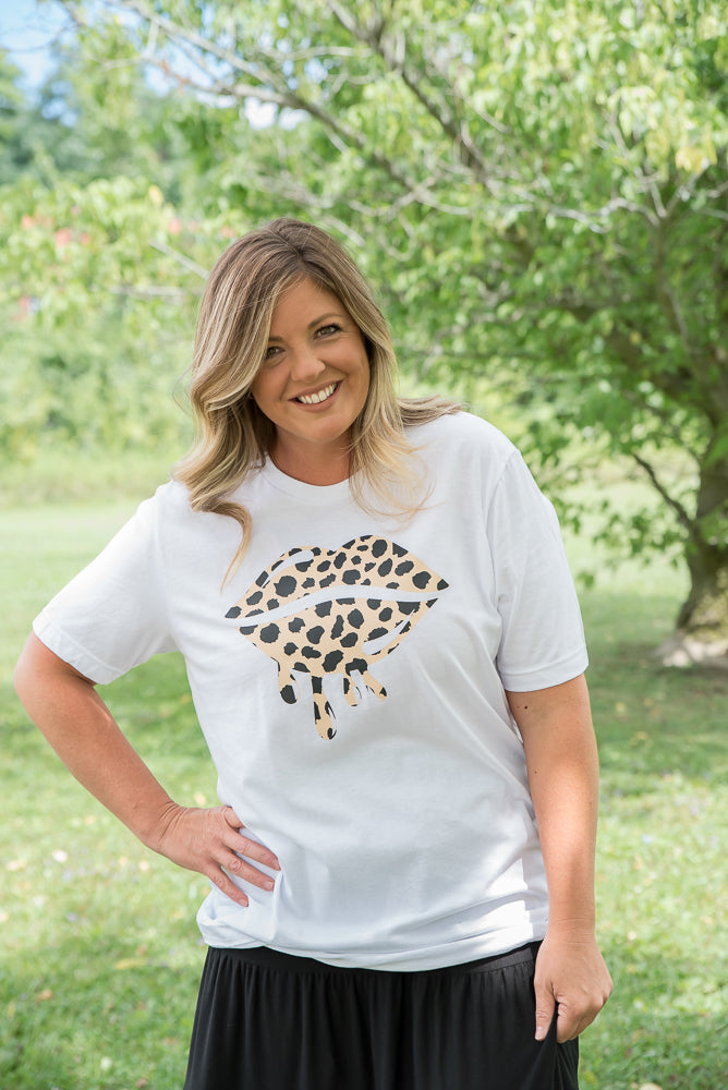 Leopard Lips Graphic Tee