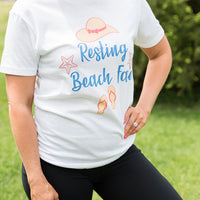 Resting Beach Face Graphic Tee