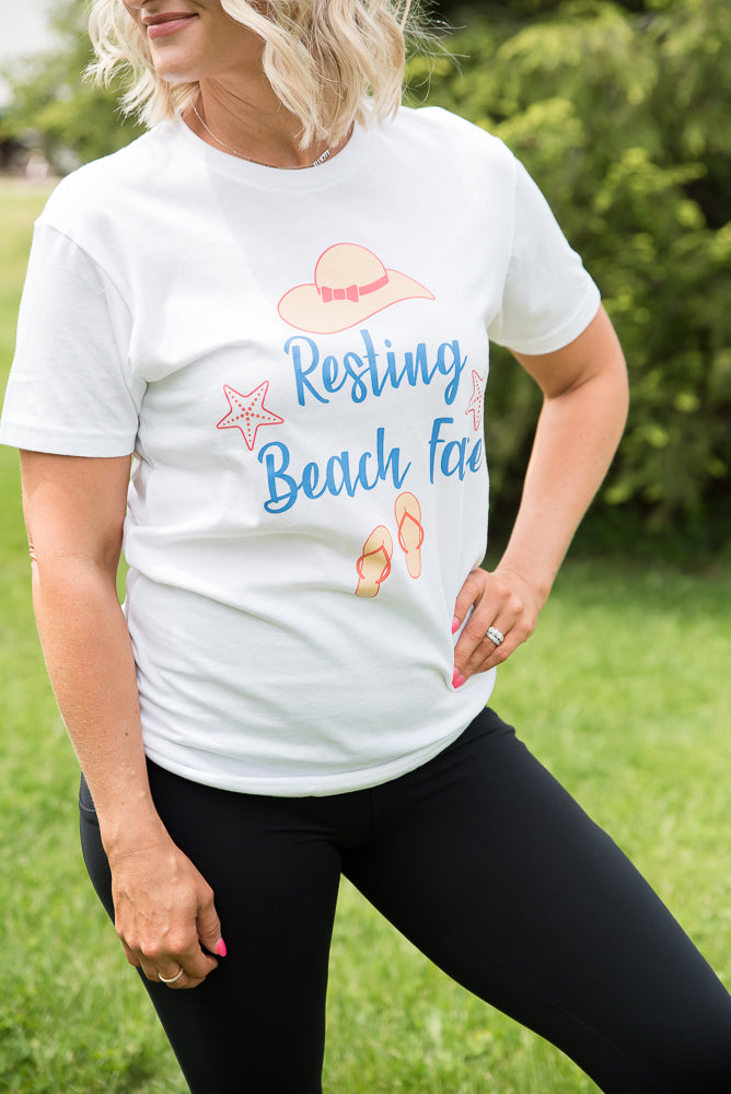 Resting Beach Face Graphic Tee