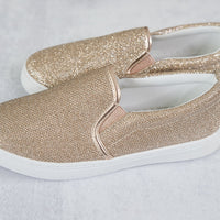 Four Seasons Rose Gold Glitter Sneaker