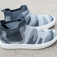 Bess Sneakers in Gray Camo