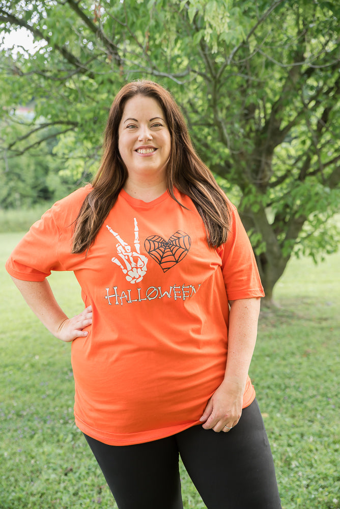 PT Peace Love Halloween Graphic Tee