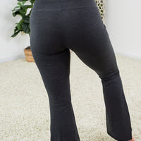 Stand by Me Flare Yoga Pants in Charcoal