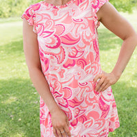 Coral Splash Dress