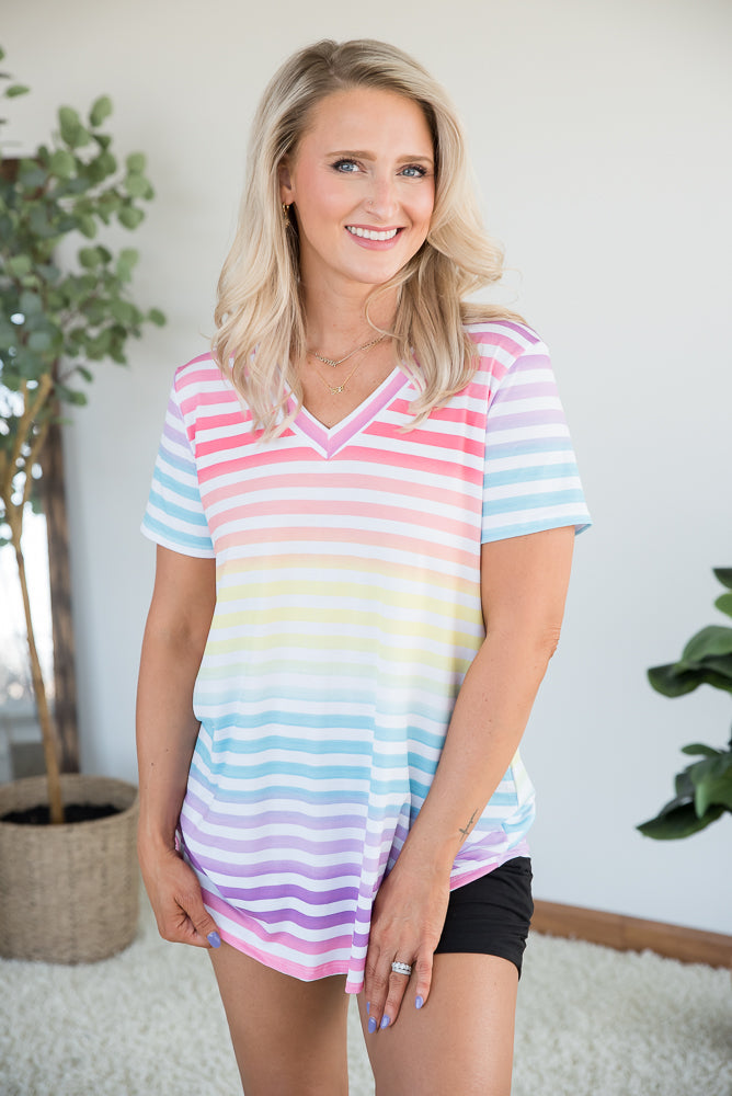 Sherbert Rainbow Top