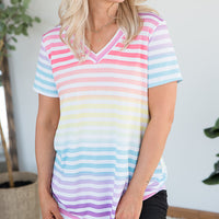 Sherbert Rainbow Top