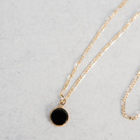 Point in Time Necklace in Black