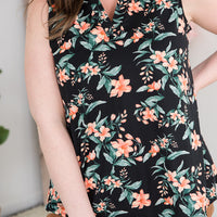 Tranquil Blooms Sleeveless Top