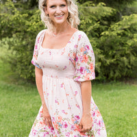 Elegant and Sweet Floral Dress