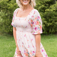 Elegant and Sweet Floral Dress