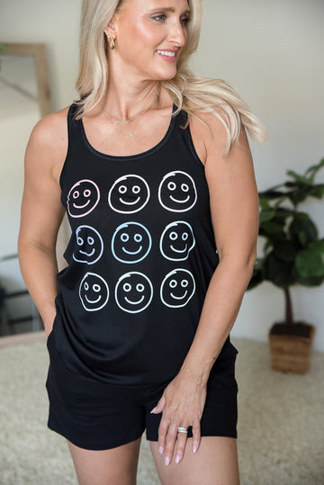 All Smiles Graphic Tank