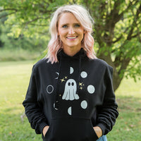 Phases of the Moon Graphic Hoodie