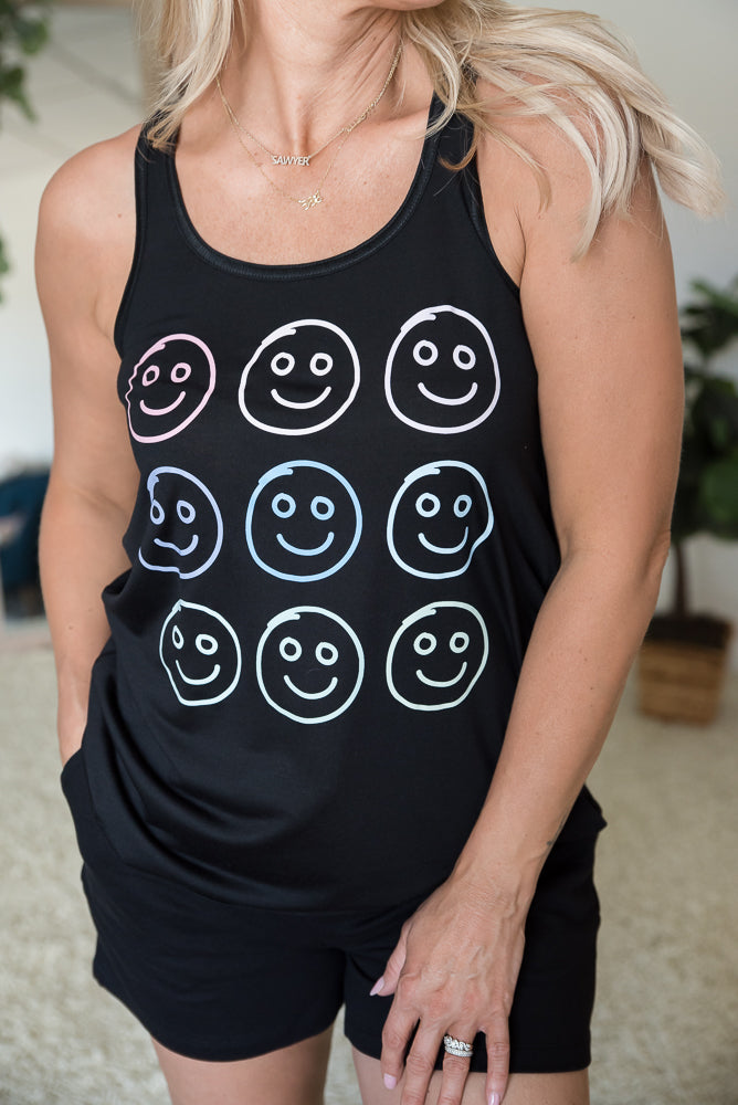 All Smiles Graphic Tank