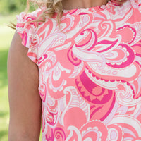 Coral Splash Dress