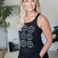 All Smiles Graphic Tank