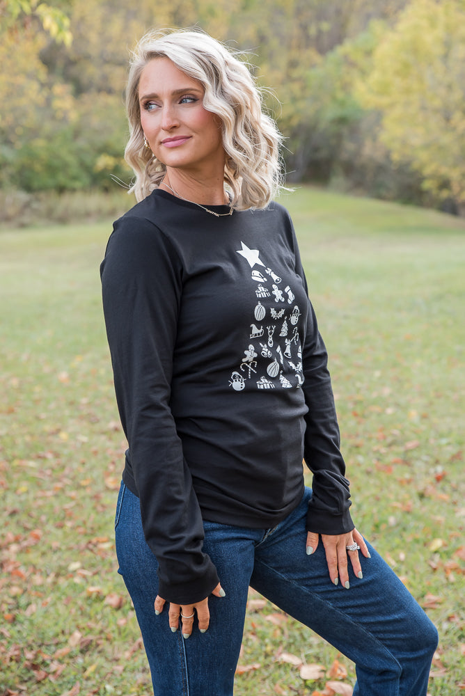 Decorate the Tree Long Sleeve Graphic Tee