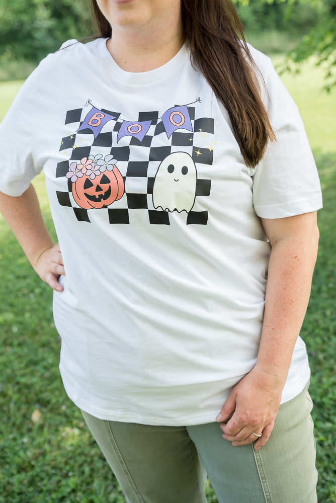 Boo Checkered Tee