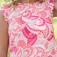 Coral Splash Dress