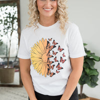 A Monarch Sunflower Graphic Tee