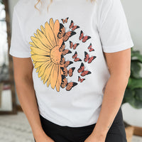 A Monarch Sunflower Graphic Tee