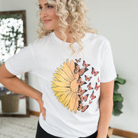 A Monarch Sunflower Graphic Tee