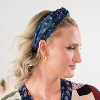 Stars on Denim Headband