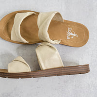 With a Twist Sandals in Gold