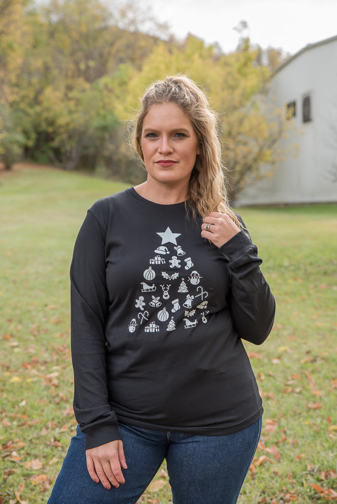 Decorate the Tree Long Sleeve Graphic Tee