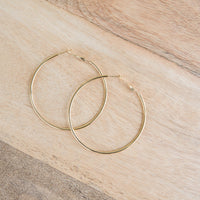 Go Through Hoops Earrings in Gold