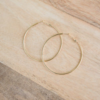 Go Through Hoops Earrings in Gold