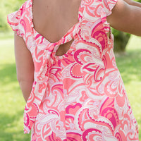 Coral Splash Dress