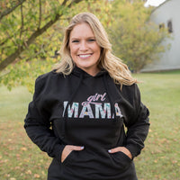 Girl Mama Graphic Hoodie in Black