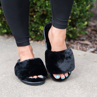 Fuzzy Slipper Sandals