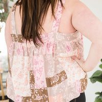 Patches of Beauty Sleeveless Top