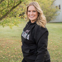 Girl Mama Graphic Hoodie in Black