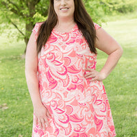 Coral Splash Dress