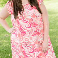 Coral Splash Dress