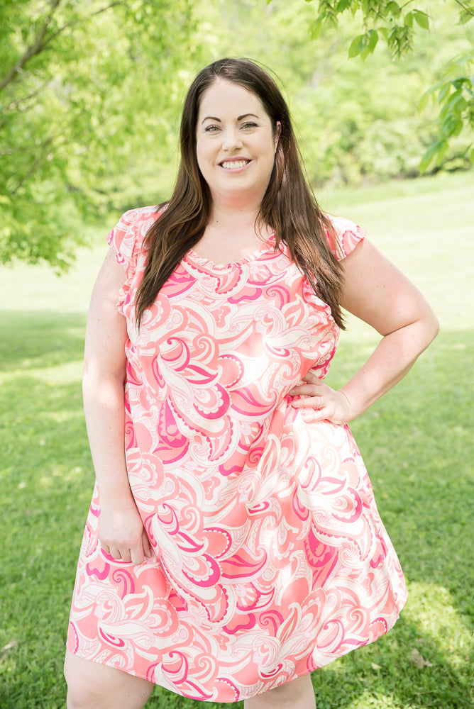 Coral Splash Dress