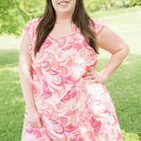 Coral Splash Dress