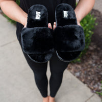 Fuzzy Slipper Sandals