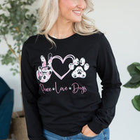 Peace Love Dogs Graphic Tee