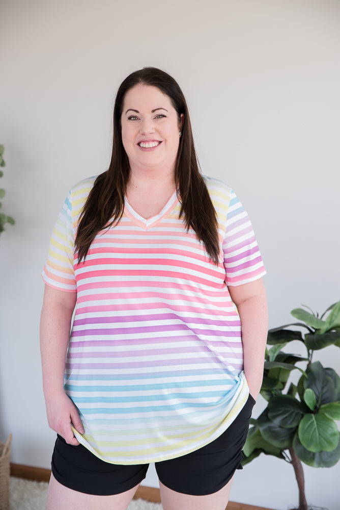 Sherbert Rainbow Top