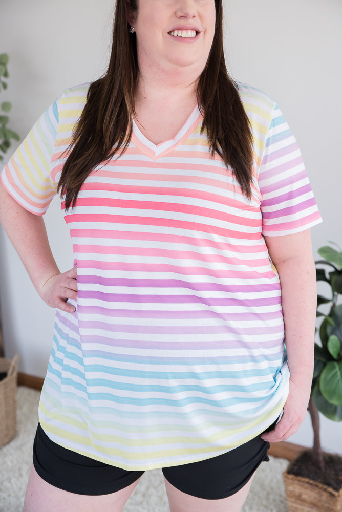 Sherbert Rainbow Top