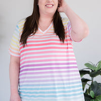 Sherbert Rainbow Top