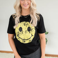 Vintage Smiley Face Graphic Tee