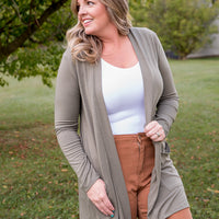 Ready for It Cardigan in Olive